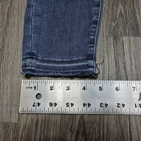 Articles Of Society Jeans Womens 27 Medium Wash Blue Distressed Skinny Denim - Picture 14 of 14